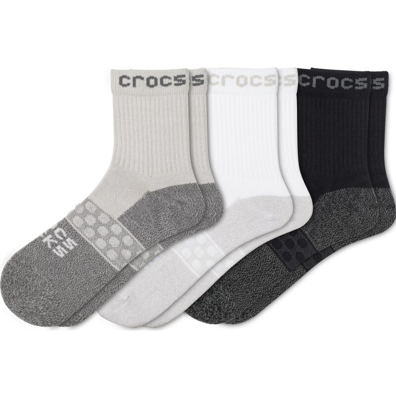 Crocs™ Adult Quarter Sol 3-Pack Socks Multi