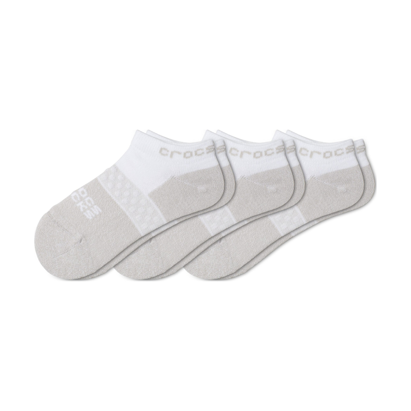 Crocs™ Kid's Low Ever 3-Pack Socks White