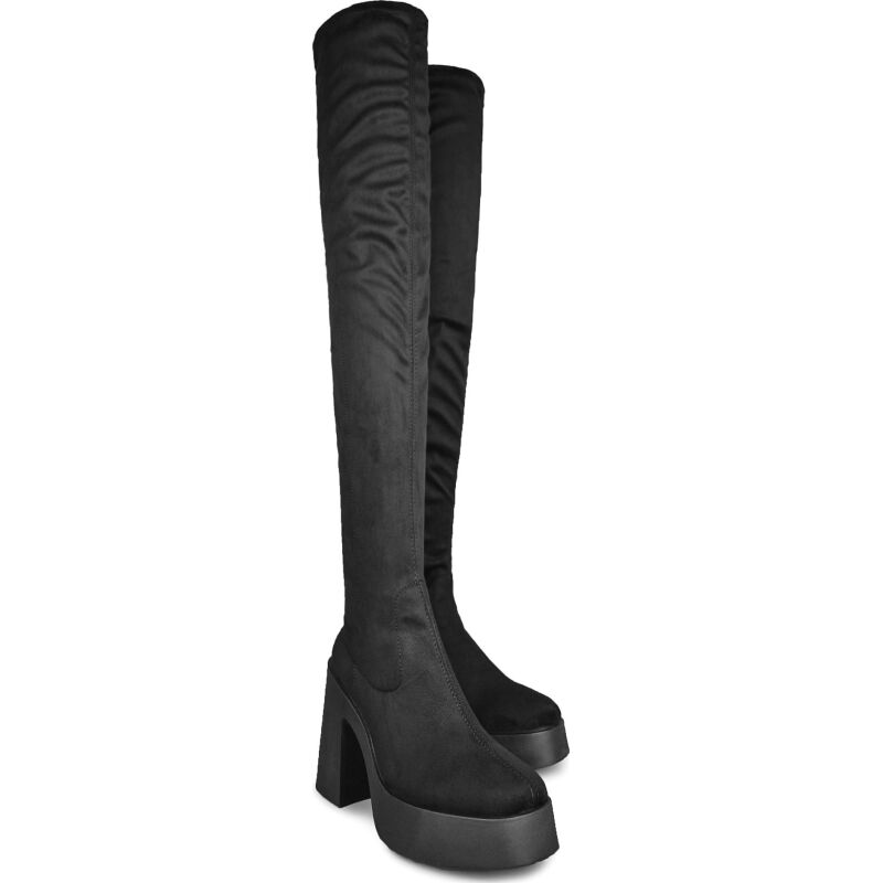 ALTERCORE Daphne Faux Suede Black