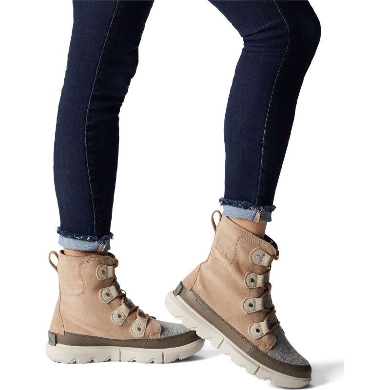 Sorel Explorer II Joan Felt Waterproof Women's Omega Taupe/Major