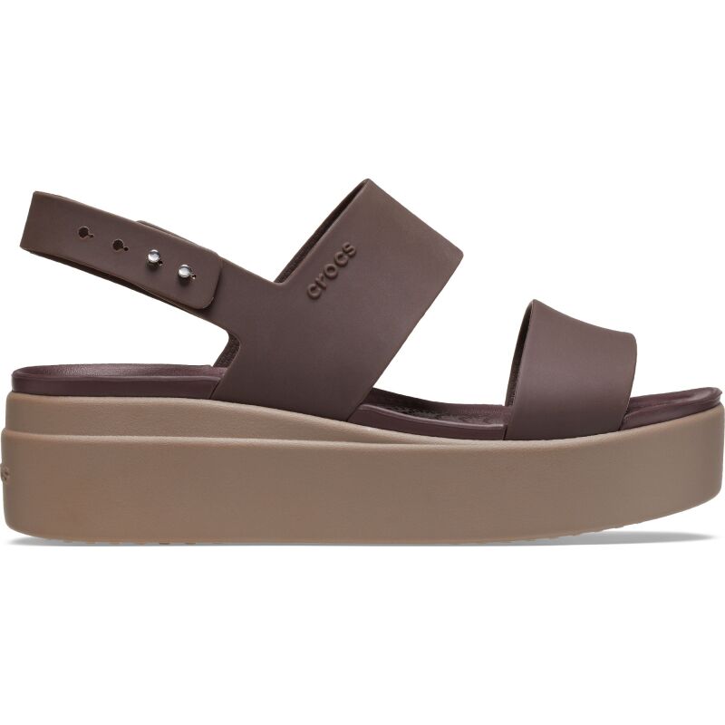 Crocs™ Brooklyn Low Wedge Womens Mocha/Mushroom