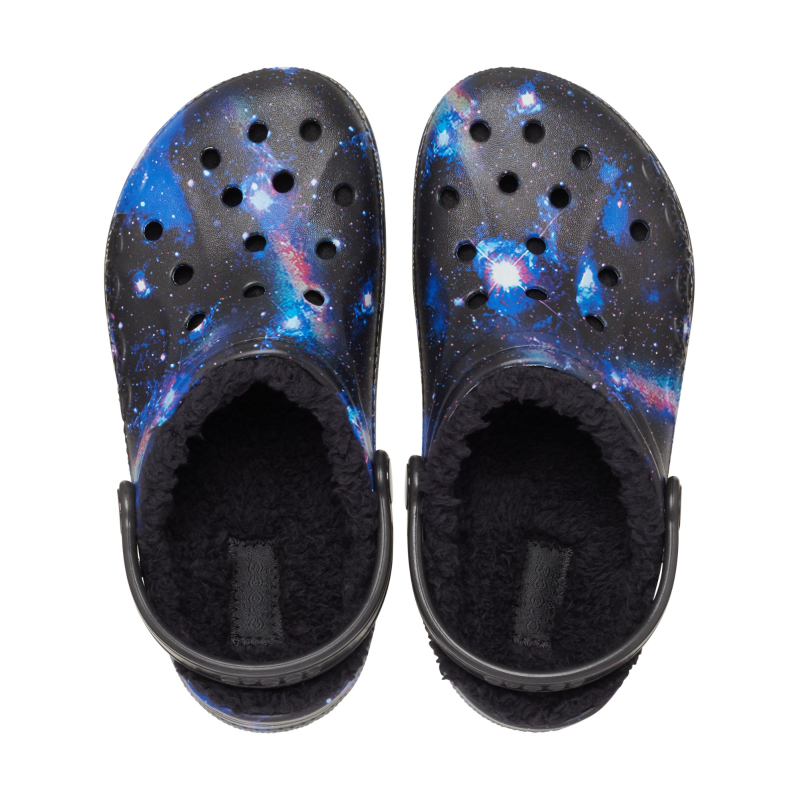 Crocs™ Baya Lined Printed Clog Kid's Black/Multi