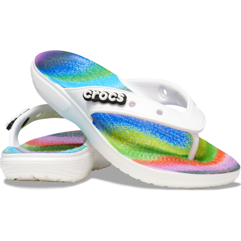 Crocs™ Classic Spray Dye Flip White/Multi