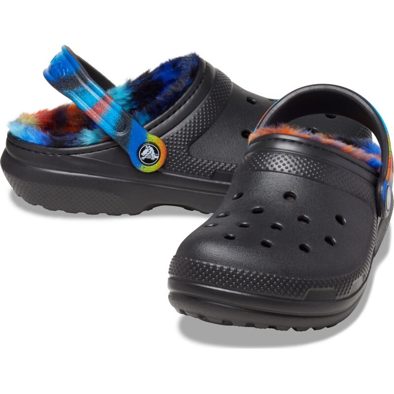Crocs™ Classic Lined Spray Dye Clog Black/Multi