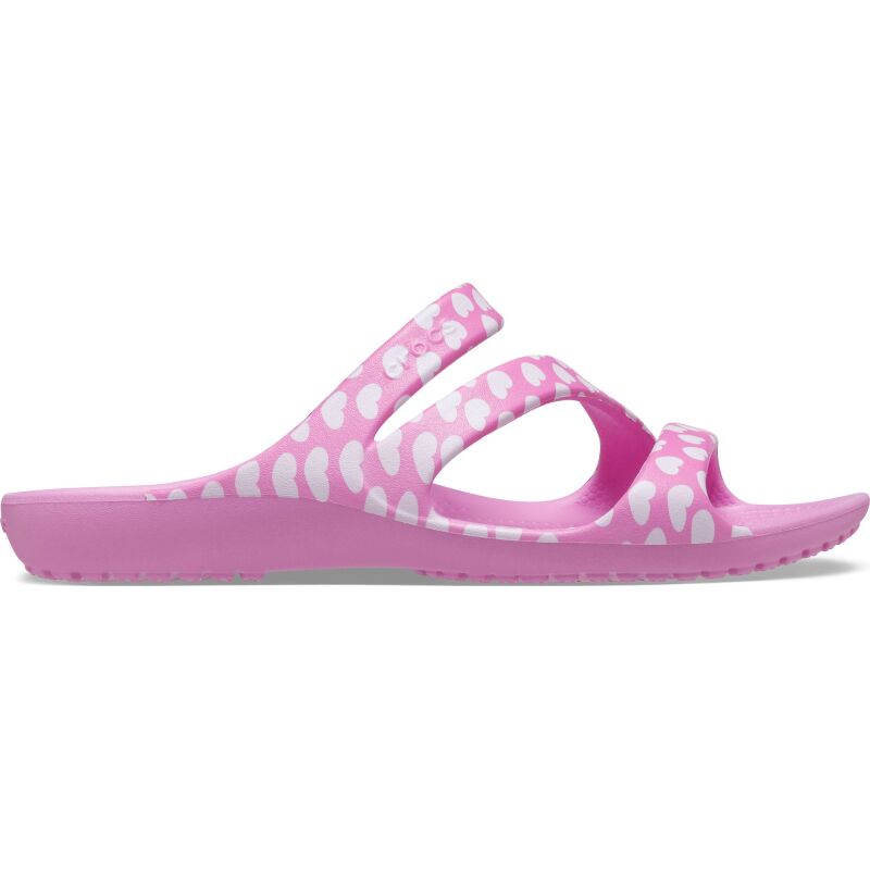 Crocs™ Kadee II Heart Print Sandal Women's Taffy Pink/White