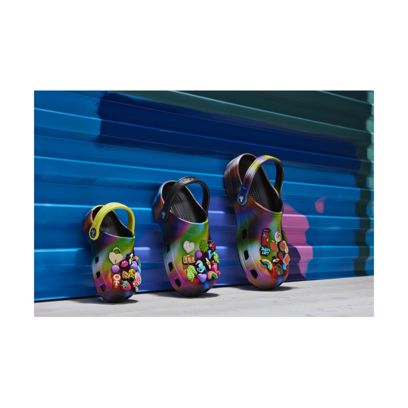 Crocs™ Classic Solarized Clog Kid's Black/Multi