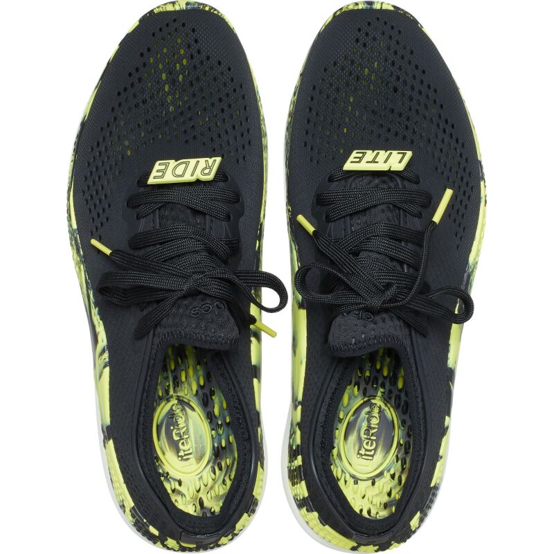 Crocs™ LiteRide 360 Marbled Pacer Men's Black/Citrus