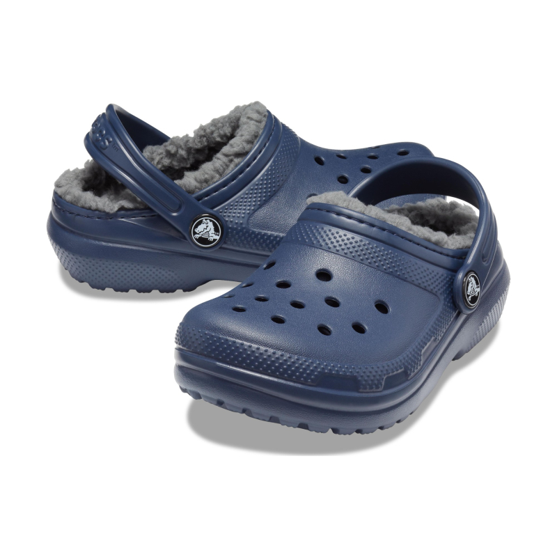 Crocs™ Classic Lined Clog Kid's 207009 Navy/Charcoal