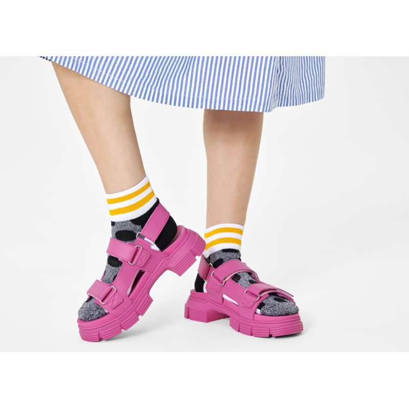 Happy Socks Big Dot 1/4 Crew Sock Multi 9700