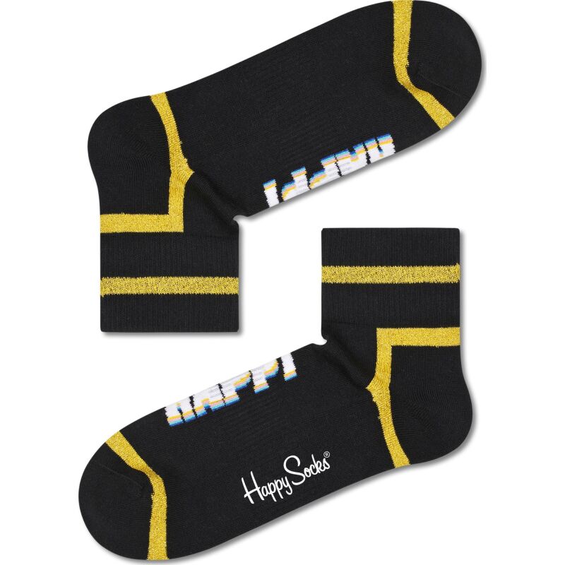 Happy Socks Happy Text 1/4 Crew Sock Multi 9300