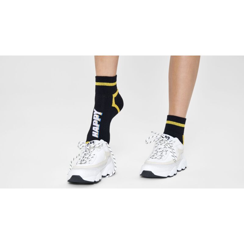 Happy Socks Happy Text 1/4 Crew Sock Multi 9300