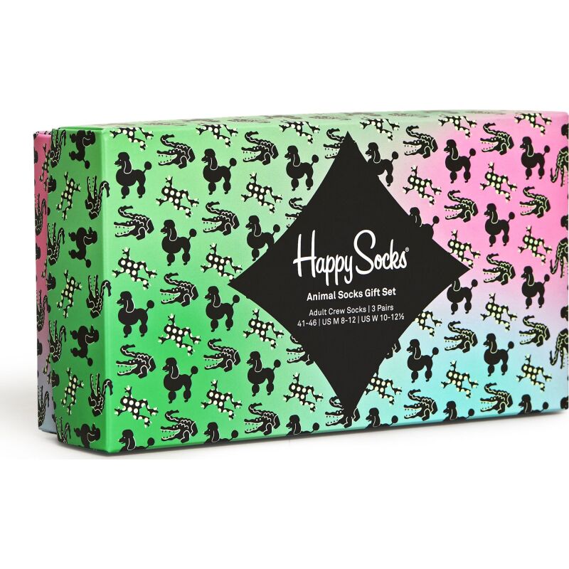 Happy Socks 3-Pack Animal Socks Gift Set Multi 0200