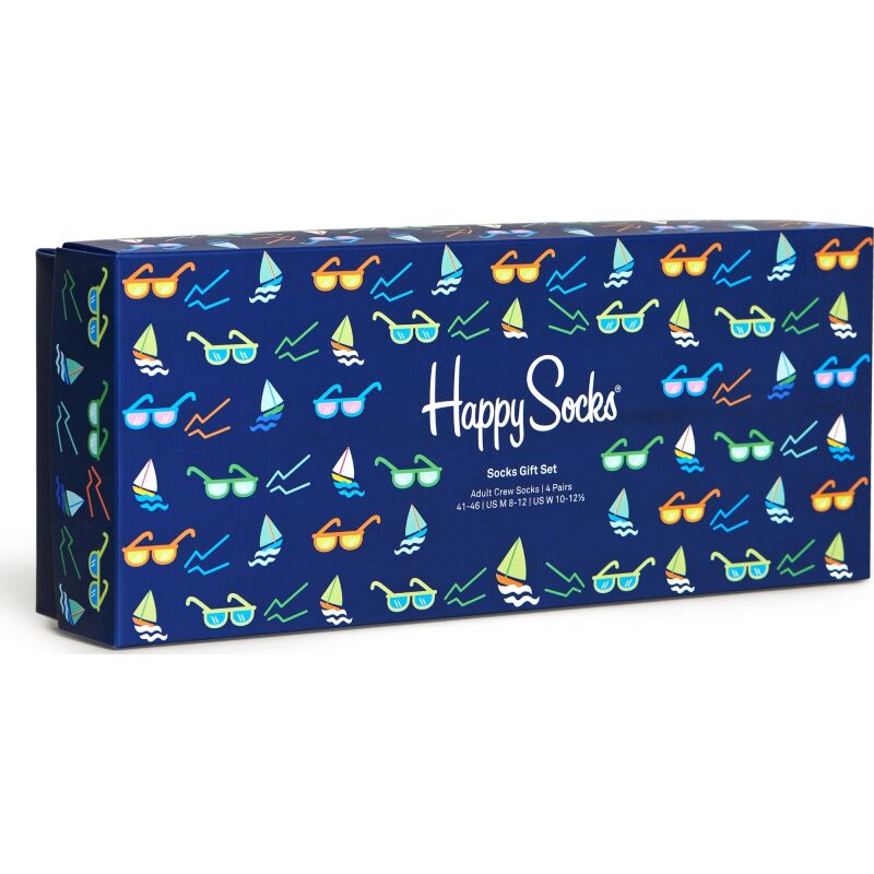 Happy Socks 4-Pack Navy Socks Gift Set XNSG09 Multi 6500
