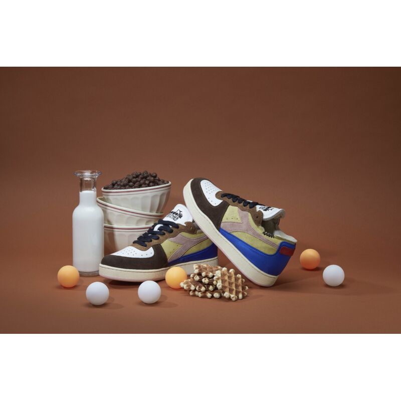 Кросівки DIADORA Mi Basket Row Cut Choco Breakfast Yellow Utility