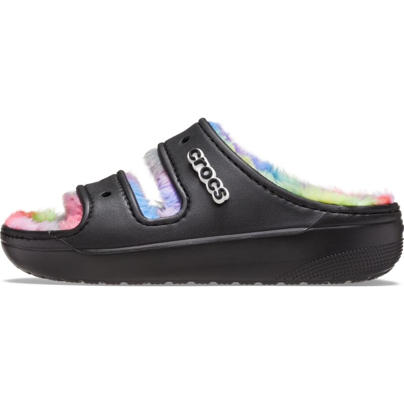 Crocs™ Classic Cozzzy Spray Dye Sandal Black/Multi