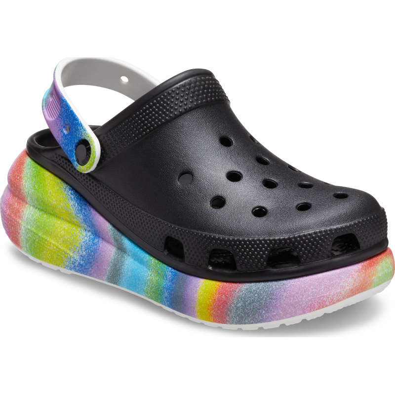 Crocs™ Classic Crush Spray Dye Clog Black/Multi