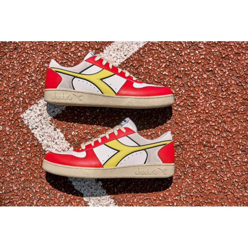 Кросівки DIADORA Magic Basket Low Icona White/Ferrari Red Italy