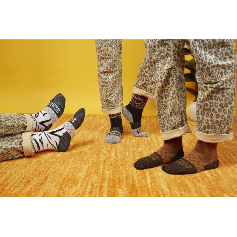 Crocs™ Adult Crew Animal Remix 3-Pack Socks Black/Multi Animal