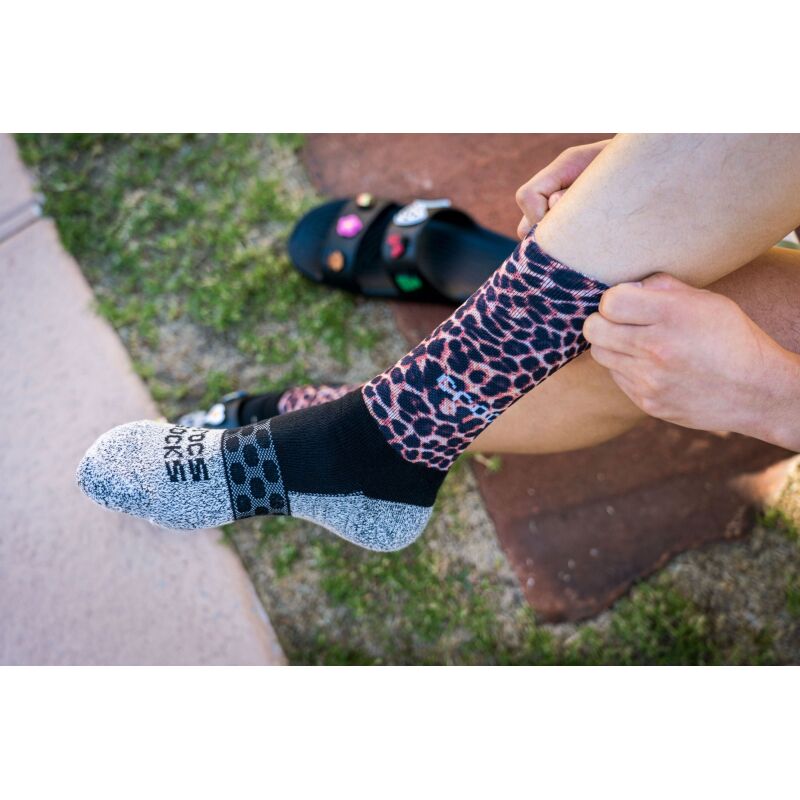 Crocs™ Adult Crew Animal Remix 3-Pack Socks Black/Multi Animal