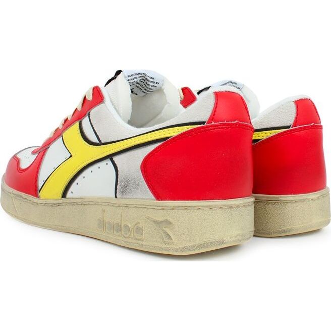 DIADORA Magic Basket Low Icona White/Ferrari Red Italy