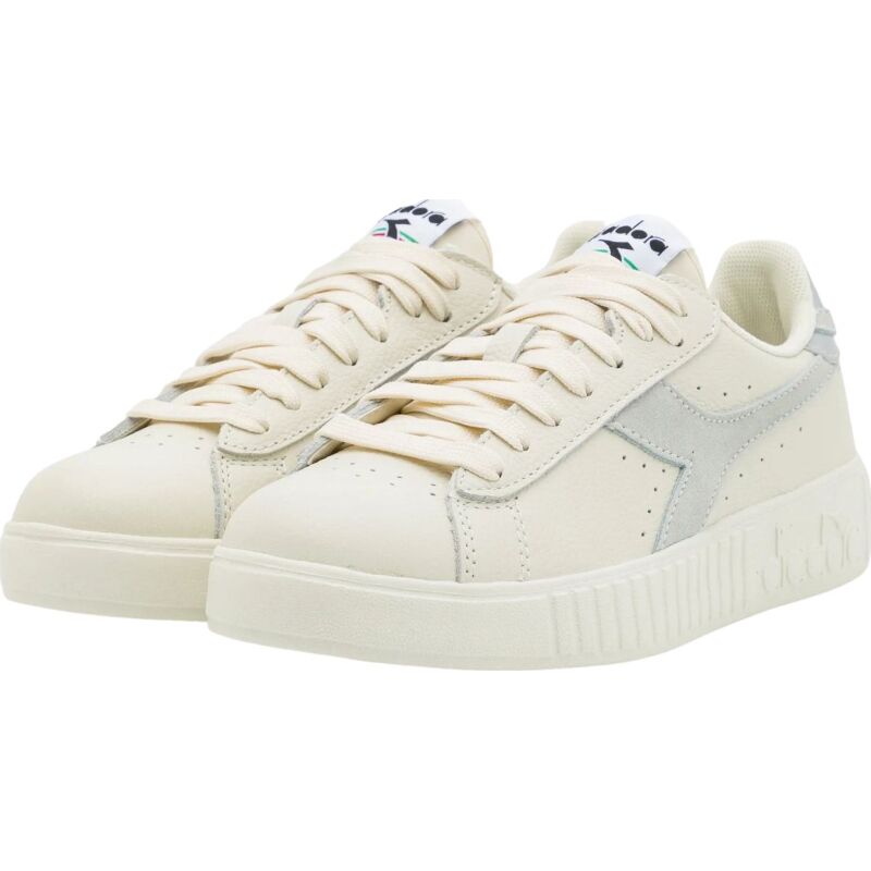 DIADORA Game Step Premium Tumbled Leather White