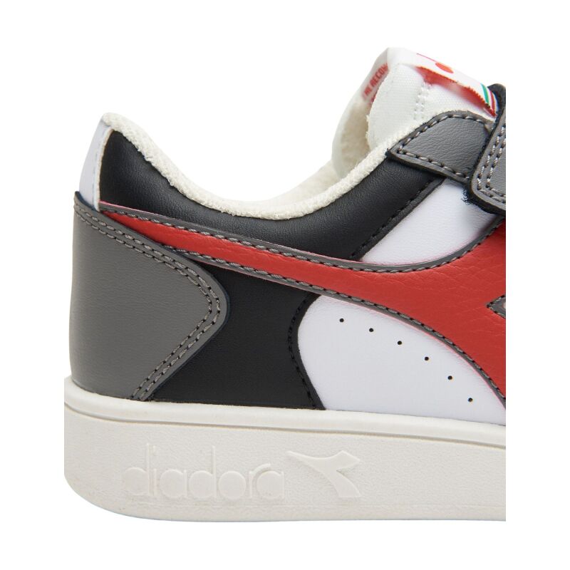 DIADORA Magic Basket Low PS Kid's White/Black/Aurora Red