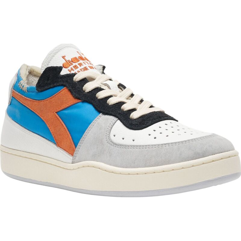 DIADORA Mi Basket Row Cut Milk Breakfast Blue Strong