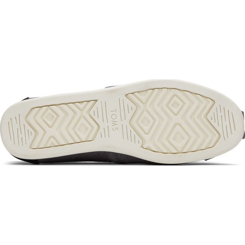 TOMS Herringbone Nubuck Synth Trim Men's Alpargata Pavement Grey