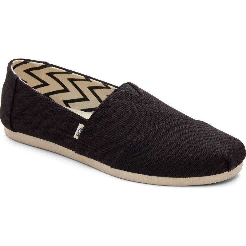 TOMS Recycled Cotton Canvas Women's Alpargata Black