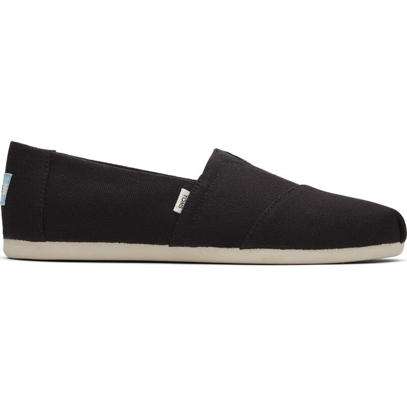 TOMS Recycled Cotton Canvas Women's Alpargata Black