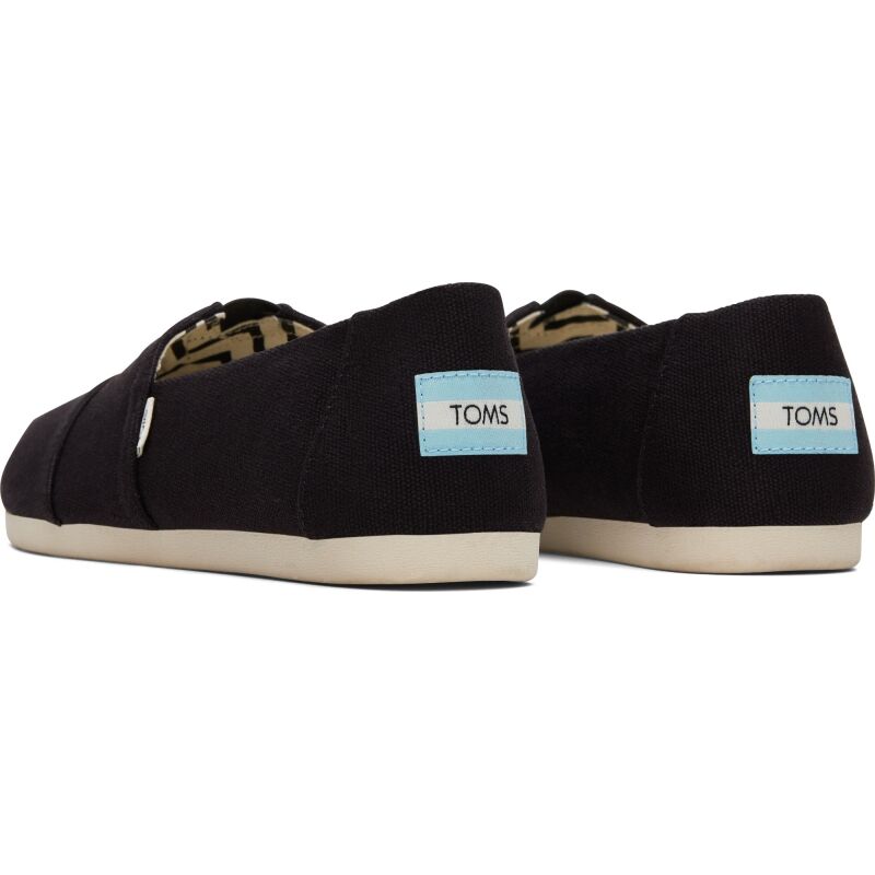 TOMS Recycled Cotton Canvas Women's Alpargata Black