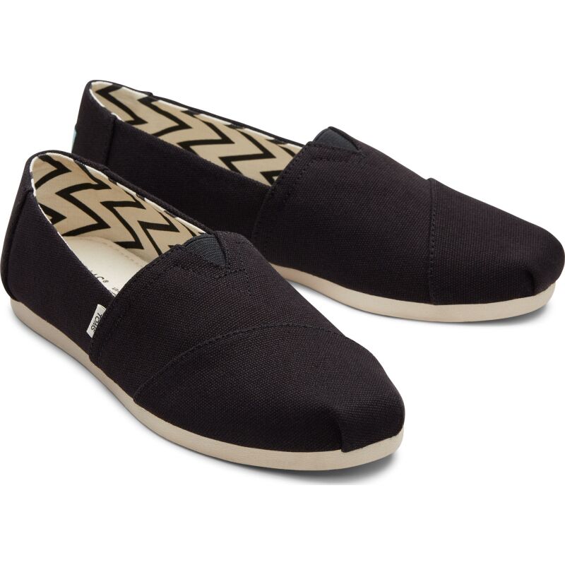 TOMS Recycled Cotton Canvas Women's Alpargata Black