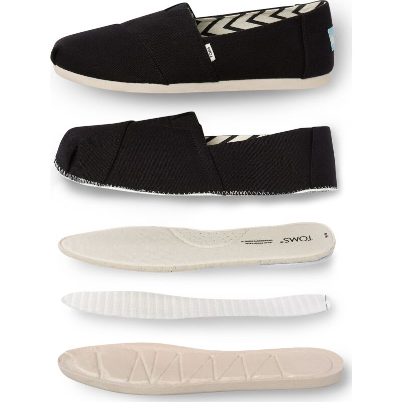 TOMS Recycled Cotton Canvas Women's Alpargata Black