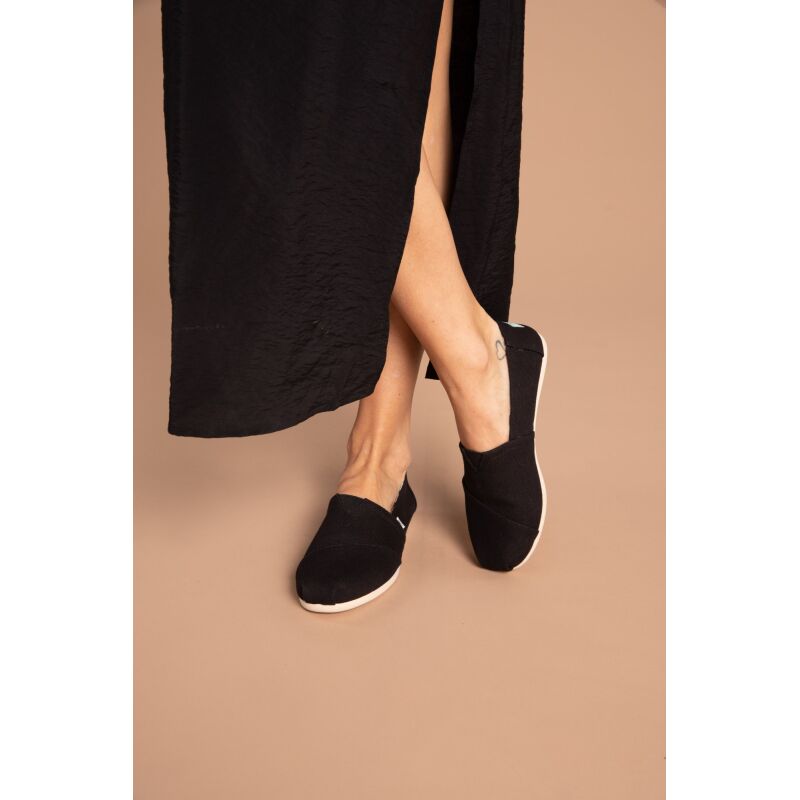 TOMS Recycled Cotton Canvas Women's Alpargata Black