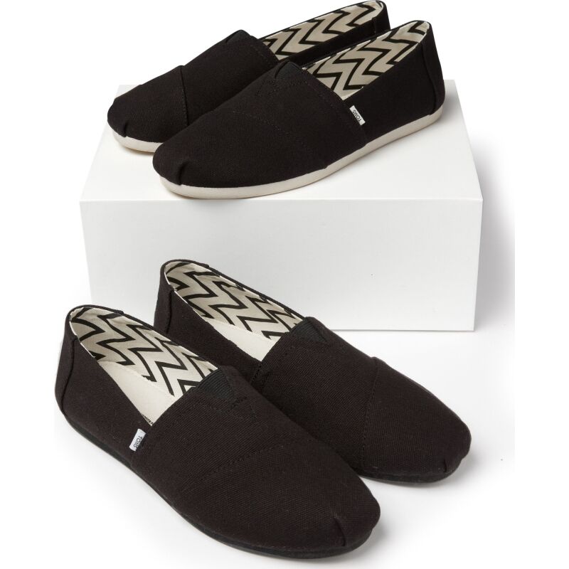 TOMS Recycled Cotton Canvas Women's Alpargata Black