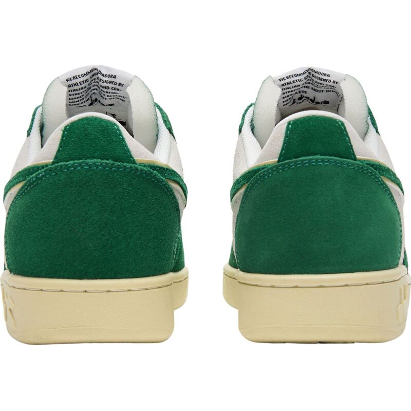 DIADORA Magic Basket Low Suede Leather Amazon/White