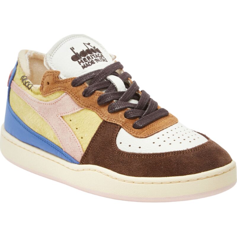 Кросівки DIADORA Mi Basket Row Cut Choco Breakfast Yellow Utility