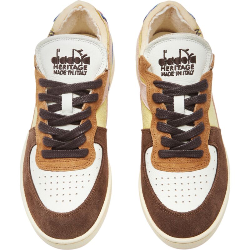 Кросівки DIADORA Mi Basket Row Cut Choco Breakfast Yellow Utility