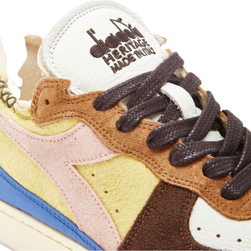 Кросівки DIADORA Mi Basket Row Cut Choco Breakfast Yellow Utility