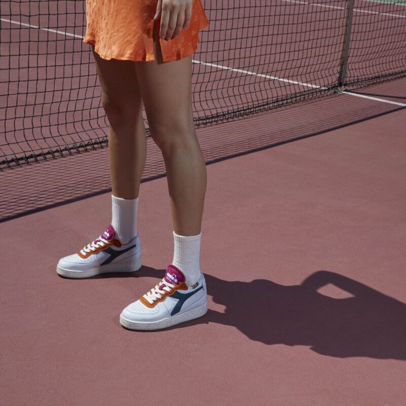 DIADORA Mi Basket Row Cut Tennis White/Eden