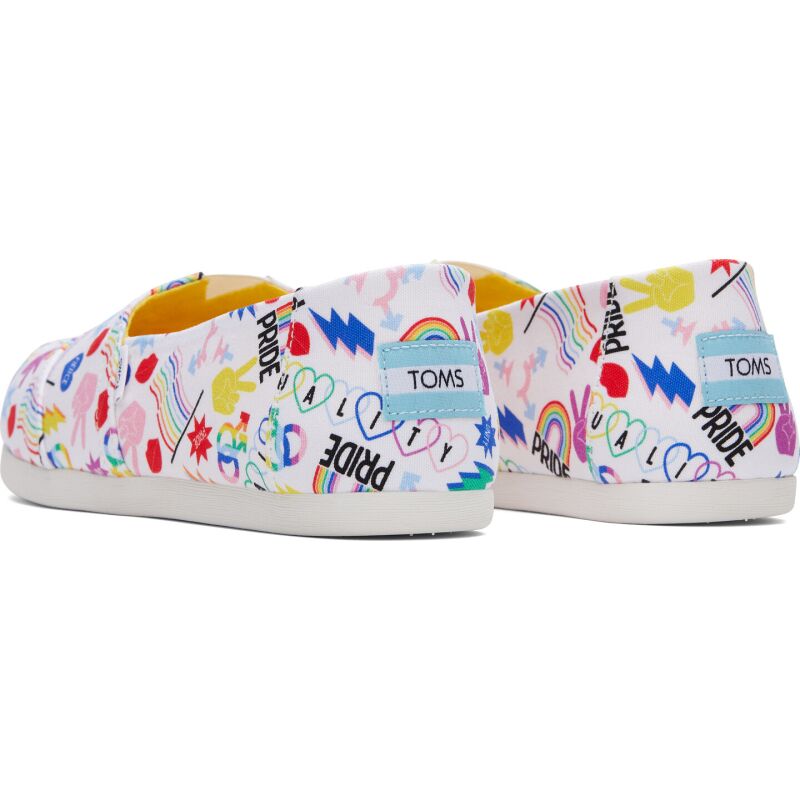 TOMS Unity Print Womens's Alpargata 3.0 White Multi
