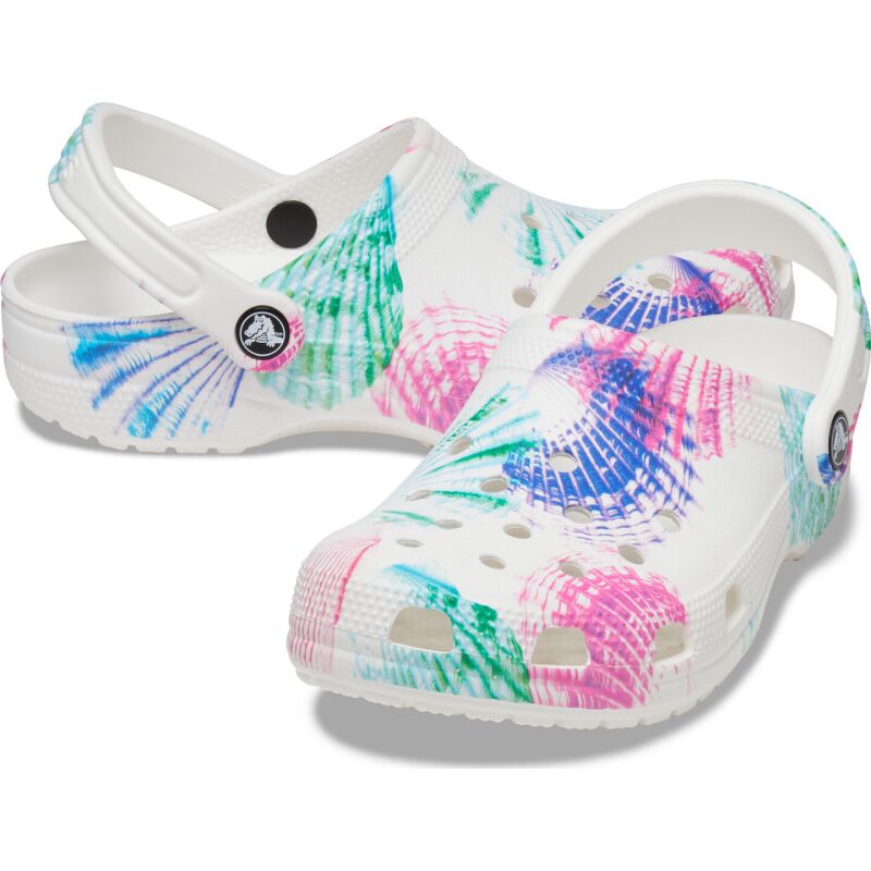 Crocs™ Classic Cyber Beach Clog Multi/White