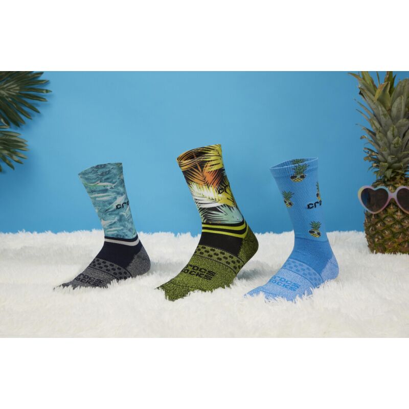 Crocs™ Crocs KID CREW BOY POOL PARTY 3 PACK SOCKS Blue / Green