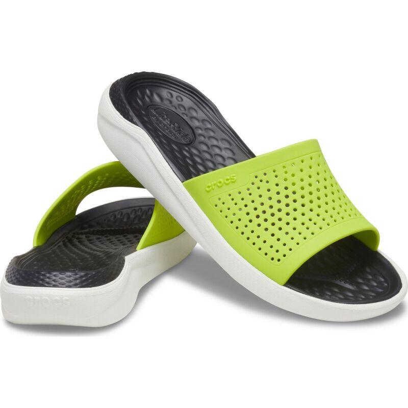 Crocs™ LiteRide Slide Lime Punch/Almost White