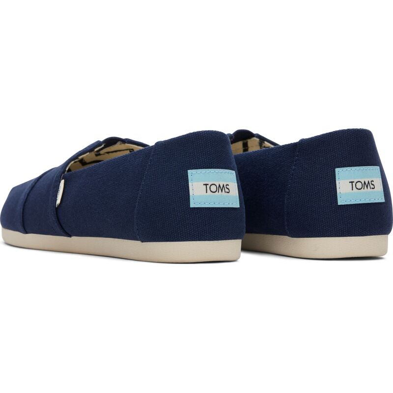 TOMS Recycled Cotton Canvas Women's Alpargata Navy