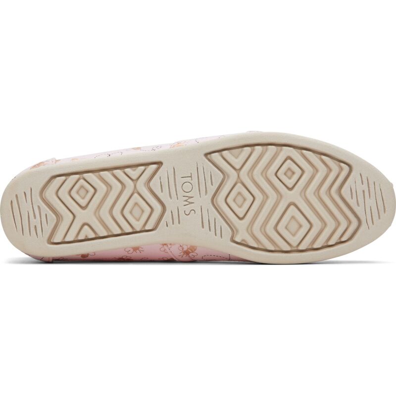 TOMS Foil Bee Mine Women's Alpargata Barely Pink