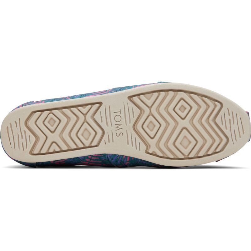 TOMS California Palms Print Women's Alpargata Sunset Multi