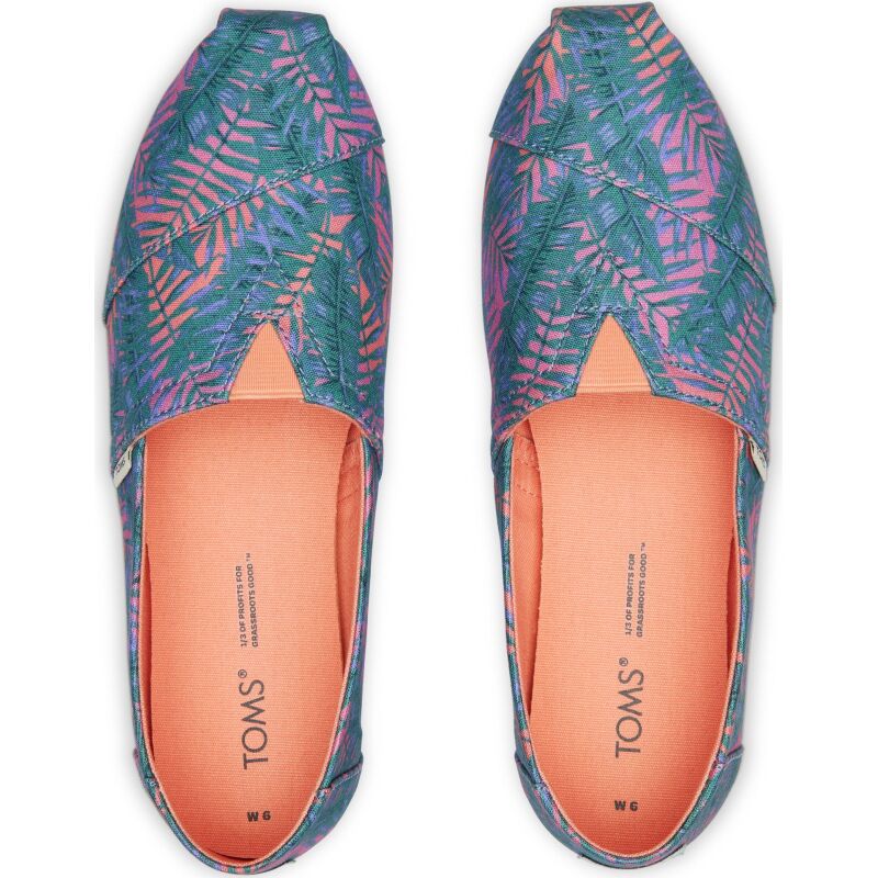 TOMS California Palms Print Women's Alpargata Sunset Multi