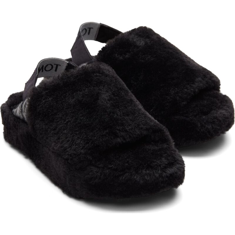 TOMS Faux Fur Women's Sofia Slipper Black