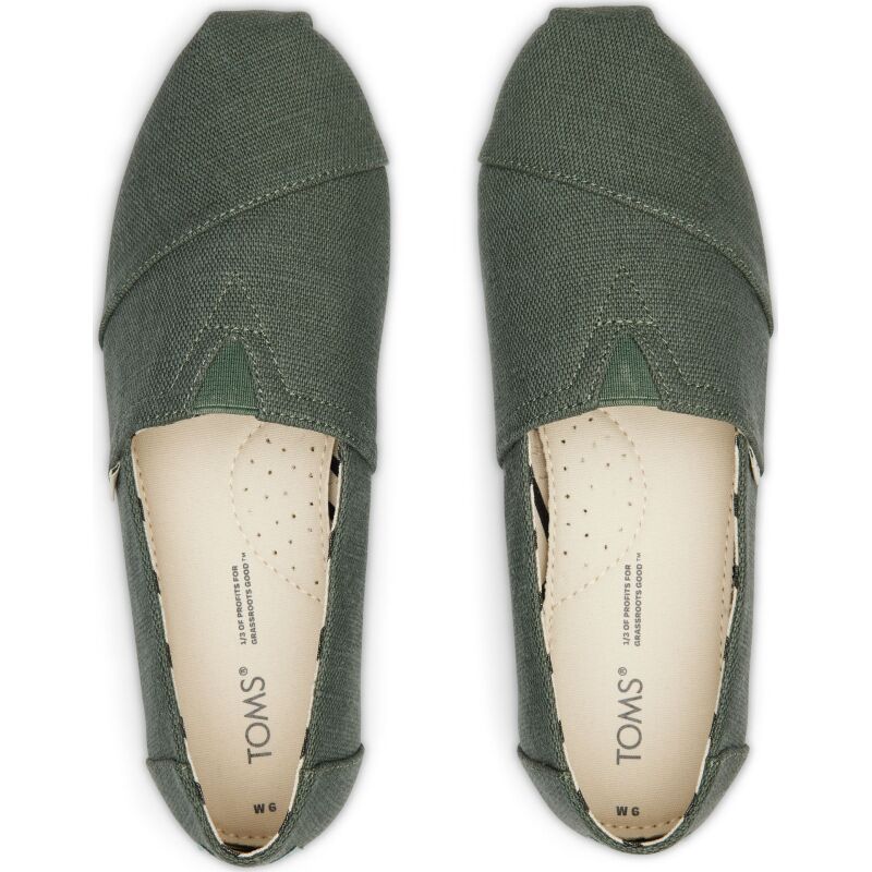 TOMS Heritage Canvas Women's Alpargata Bonsai Green